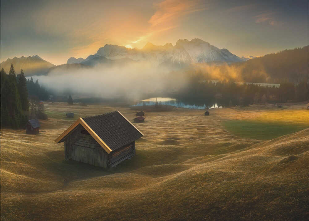 Bayerischer Morgen... | Hintergrundbild