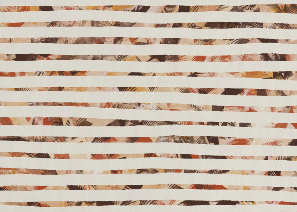 Stripes of Earthy Warmth | Poster