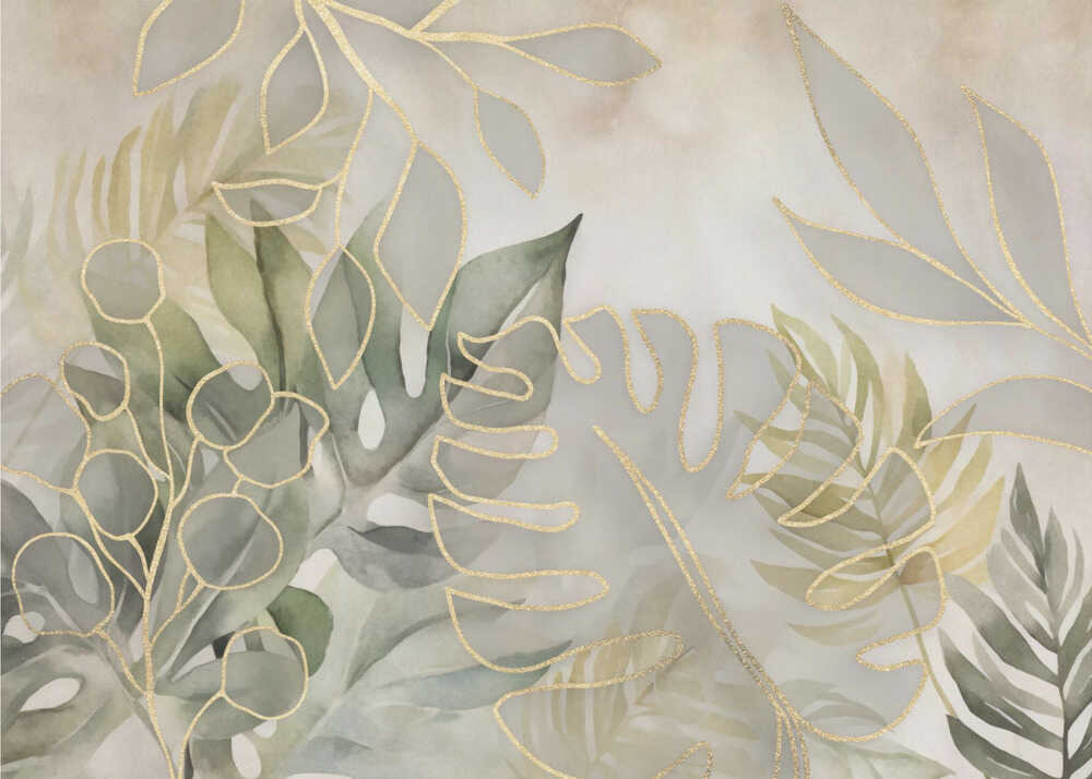 Elegant Tropics Light Green | Poster