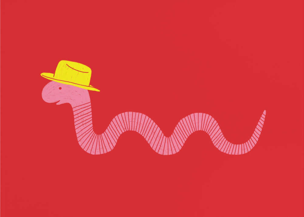 Wiggly Western Worm | Poster