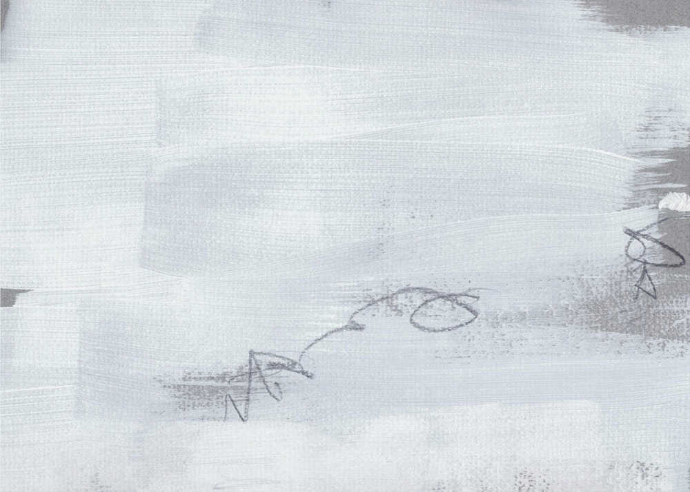 Abstrakte weiße Pinselstriche | Tapete