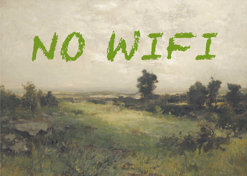No WiFi / Oil Painting Landscape | Poster