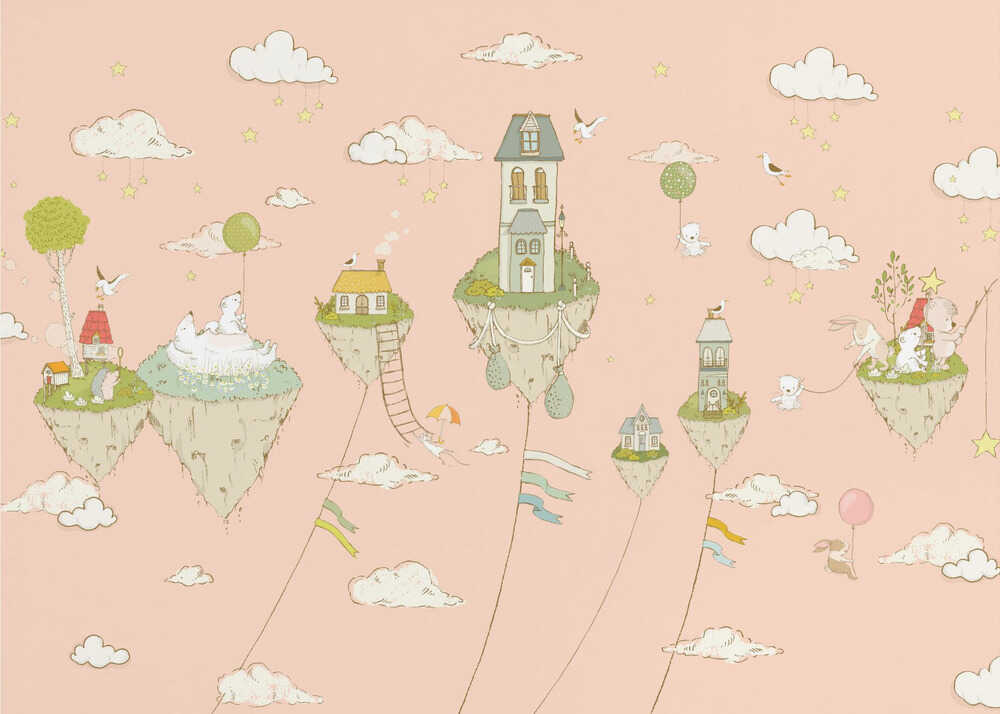 Îles flottantes_Peachy | Fond d'écran