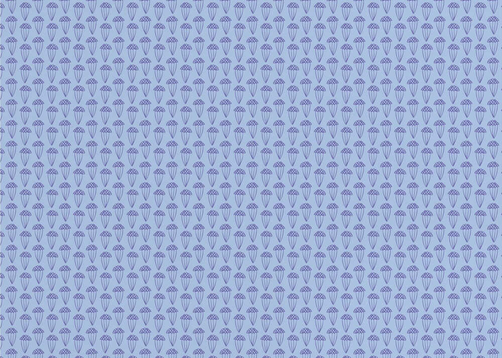 Samenkapsel Hellblau | Tapete