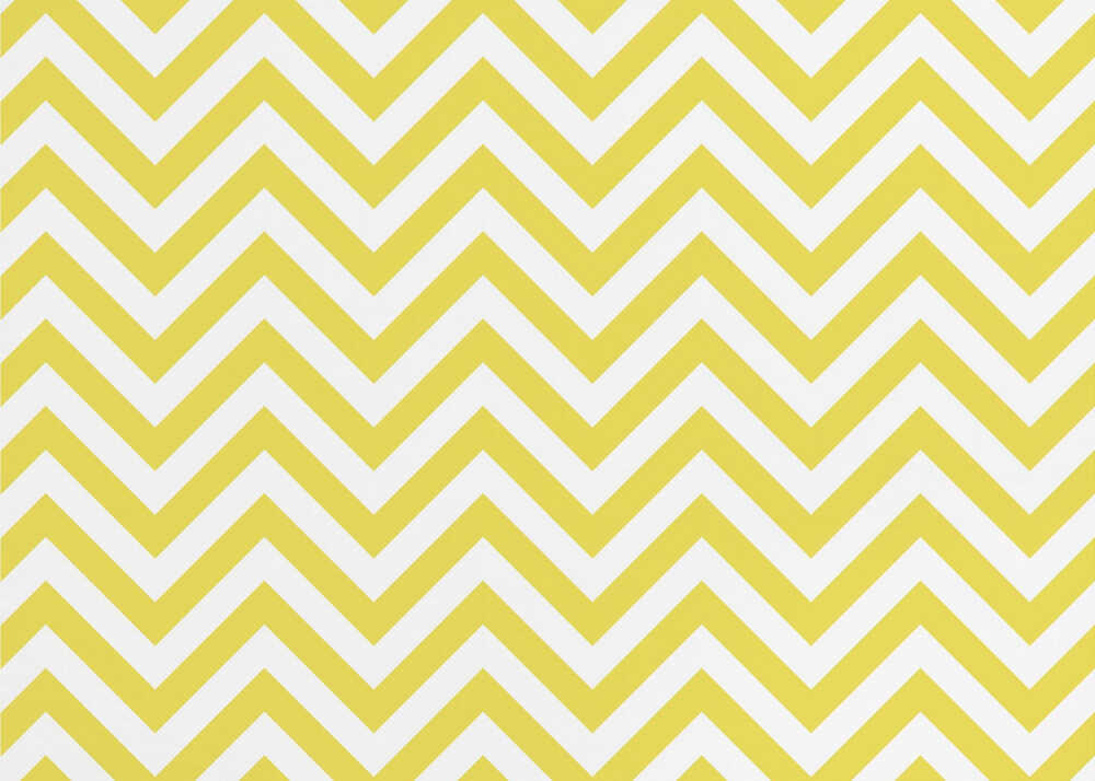 Chevron-Muster in Gelb und Weiß | Tapete