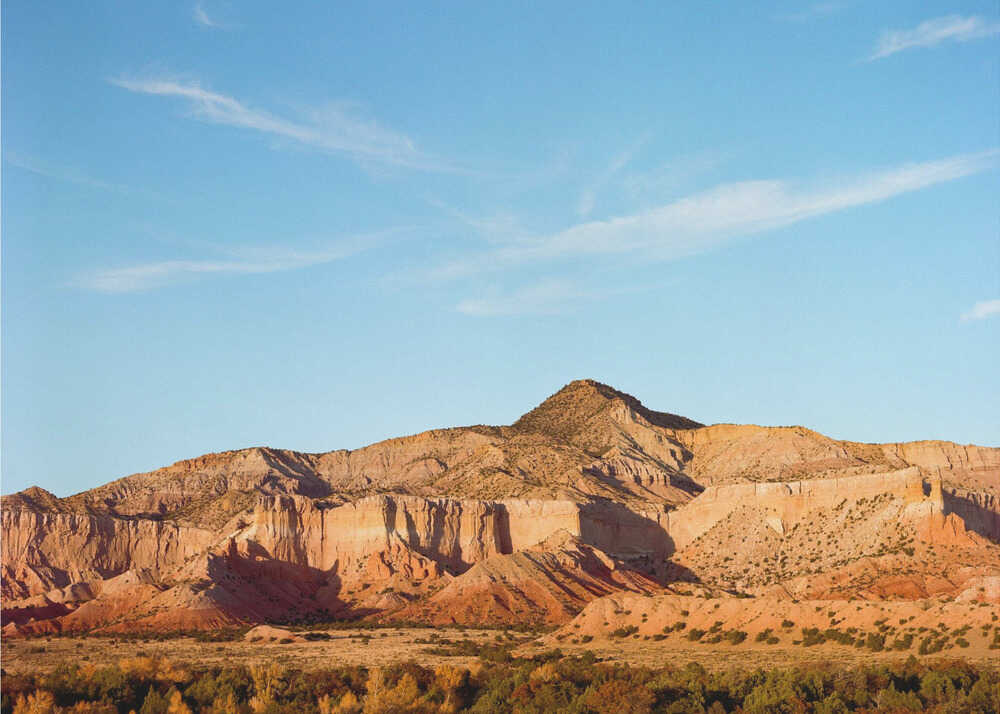 Sonnenuntergang auf der Ghost Ranch | Leinwand