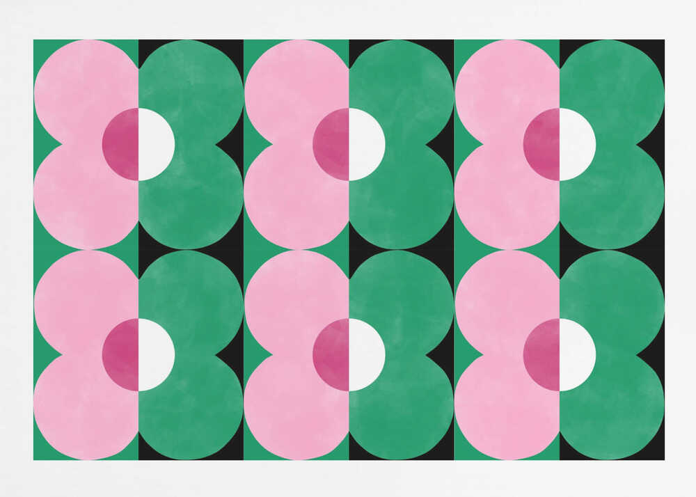 Floral Geometry Shapes | Poster