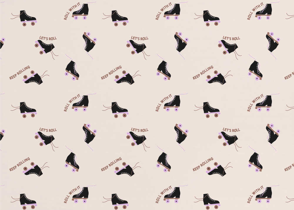 Roller Skates (pattern design) | Wallpaper