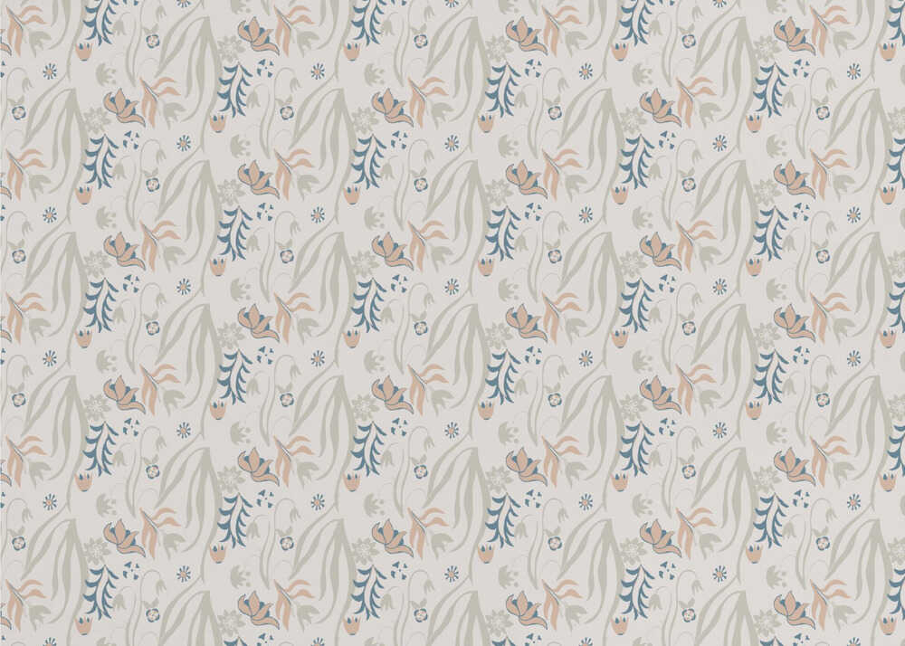 Wunderschöne Blumenmuster | Tapete