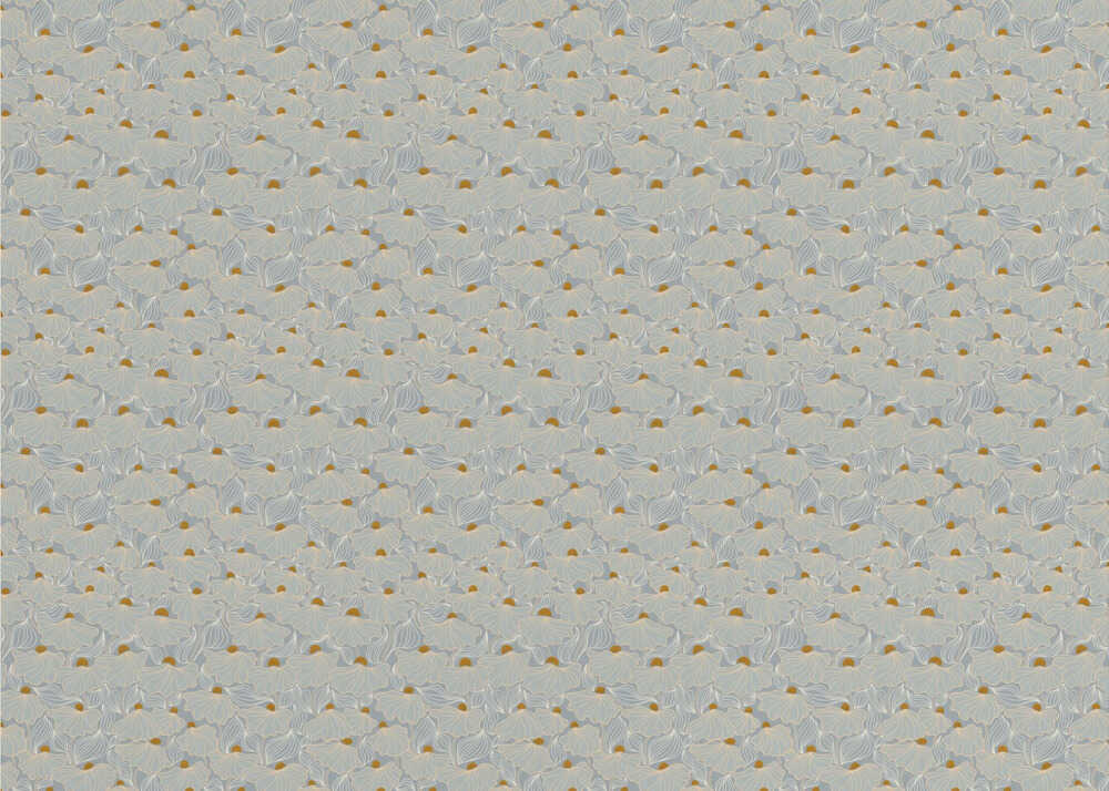 Essentiels apaisants | Motif brumeux de prairie naturelle | Papier peint