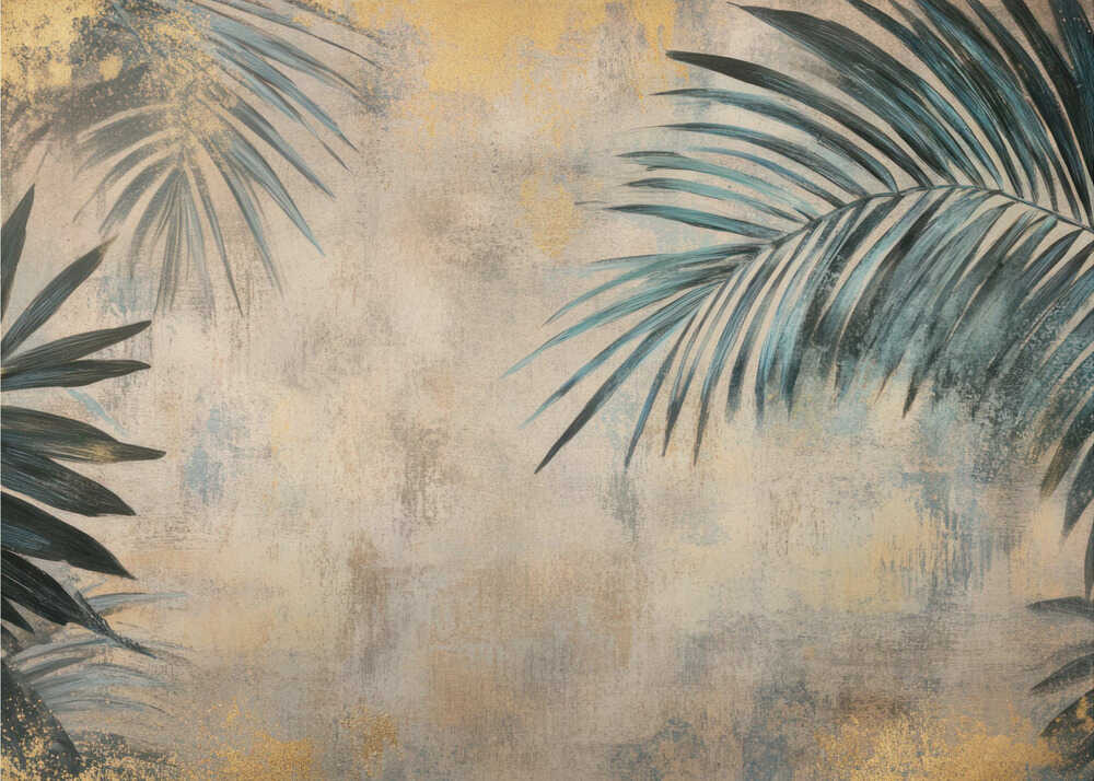 Elegante tropische Blätter | Leinwand