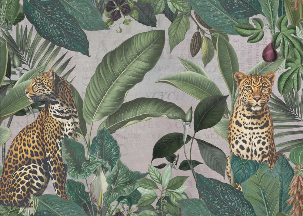 Wilder Geparden-Dschungel | Leinwand