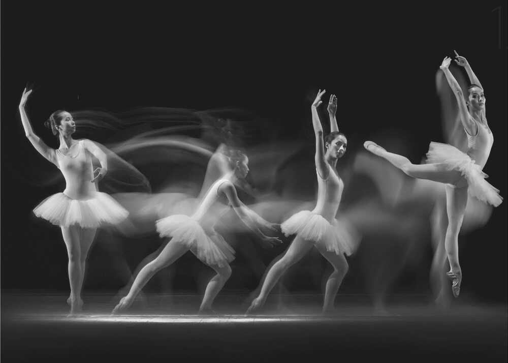 Balerina Art Wave | Hintergrundbild