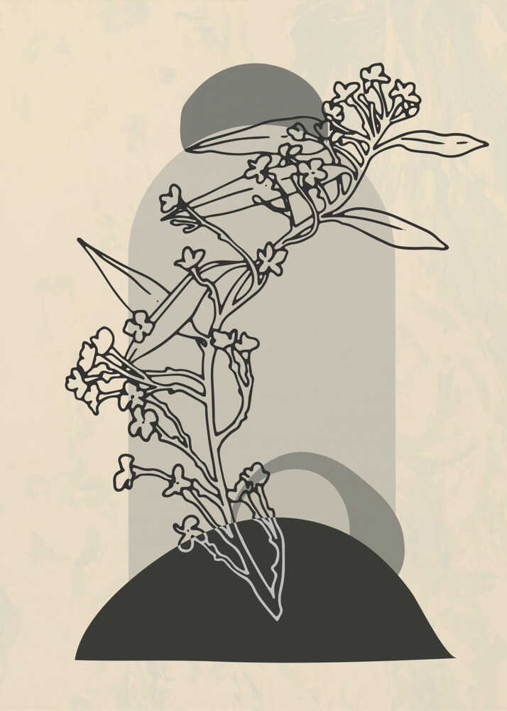 Abstrakte Blume 5 | Poster