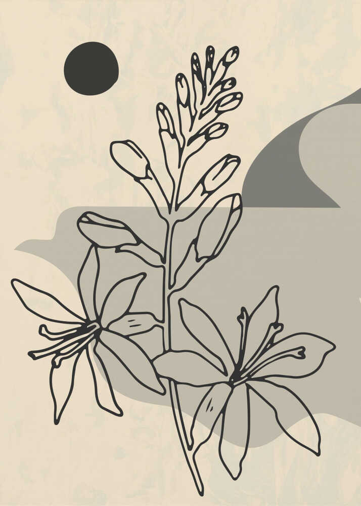 Abstrakte Blume 1 | Poster