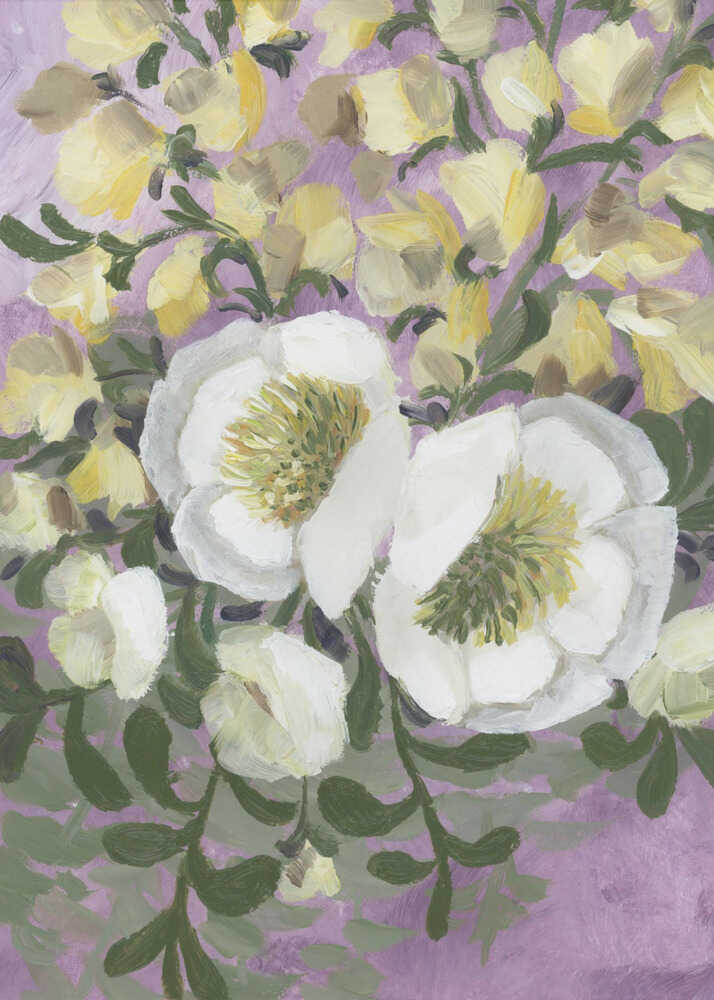 Raelynna painterly florals | Poster