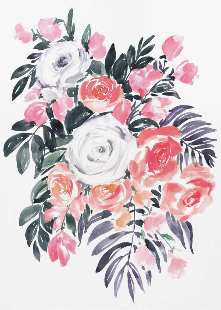 Harriet bouquet in raspberry pink | Poster