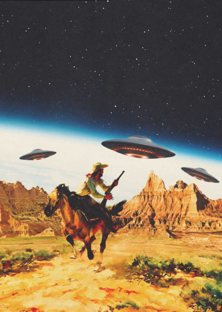 UFO Space Chase | Canvas