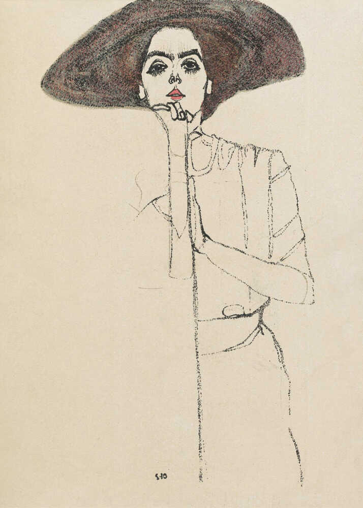 Porträt einer Frau 1910 | Plakat