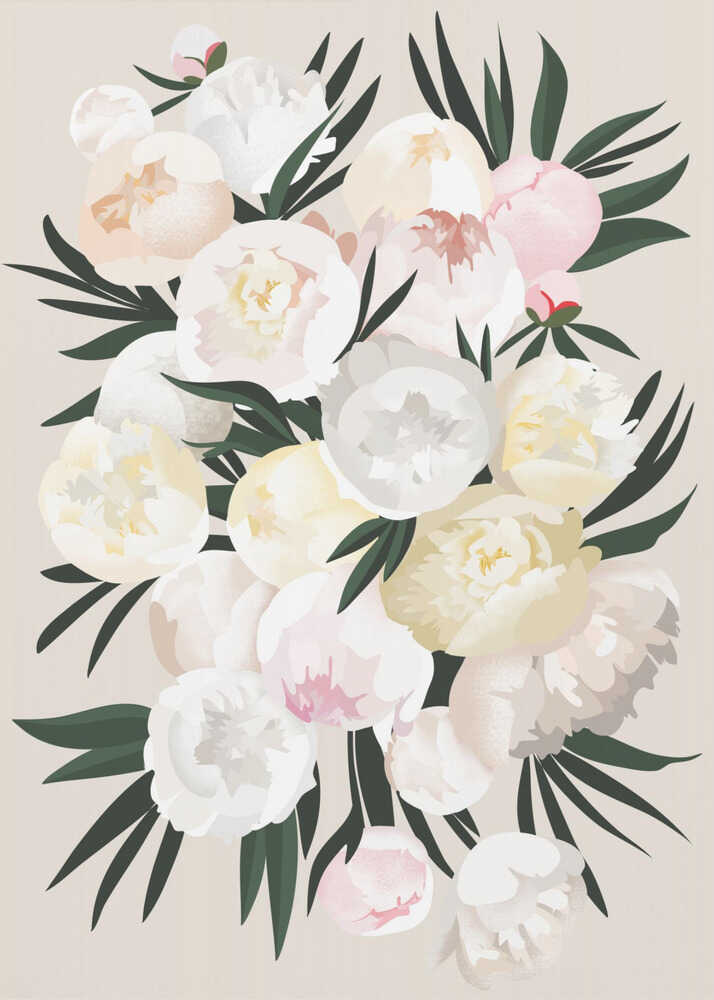 Dara bouquet in beige | Poster
