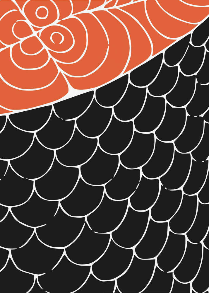 Sashimi Rot und Schwarz | Poster