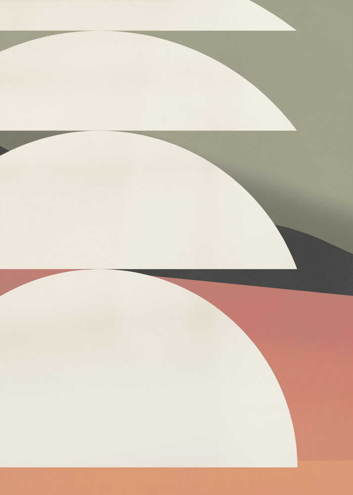 Breites geometrisches Muster | Leinwand