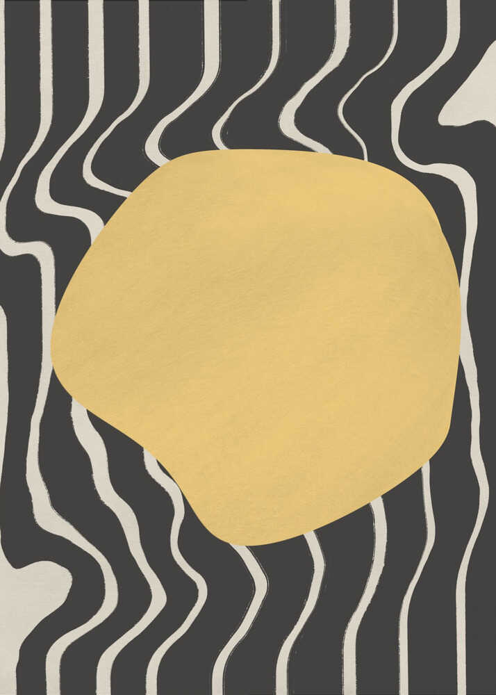 Golden Wave Harmony | Leinwand