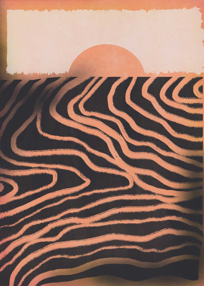 Sonnenuntergang-Ausschnitt | Leinwand