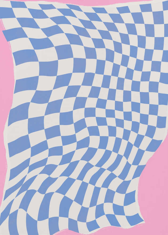 Wavy Checkered Dream | Canvas
