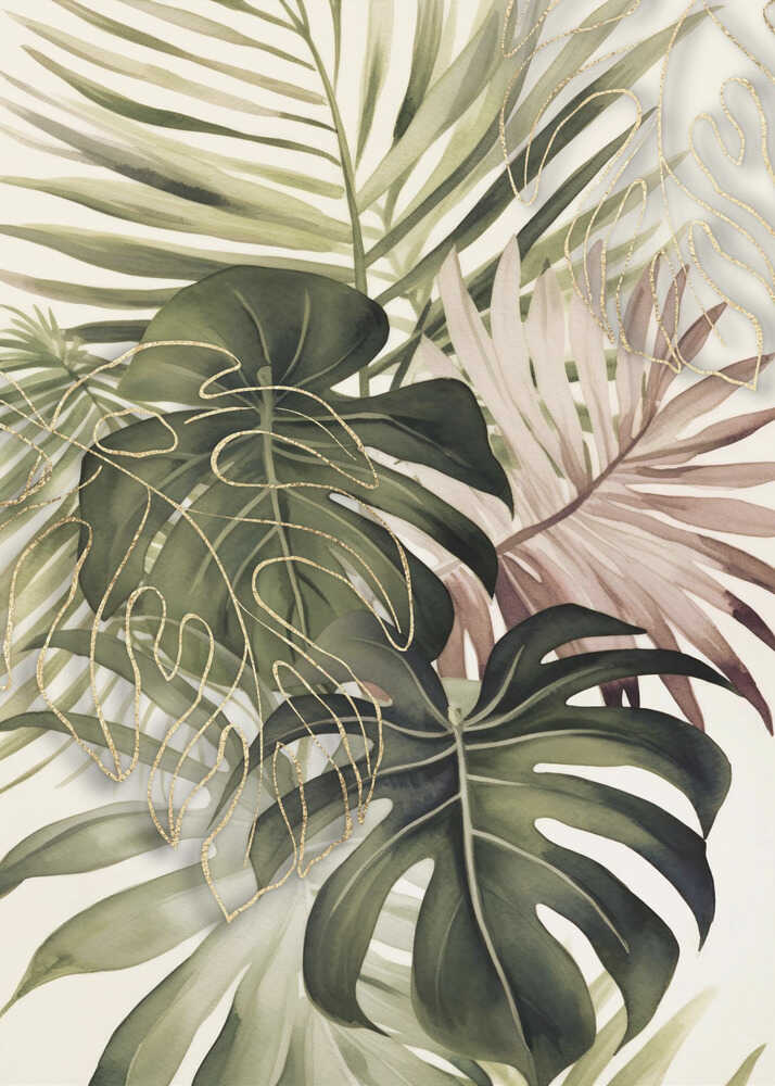 Boho-Tropenstrauß | Poster