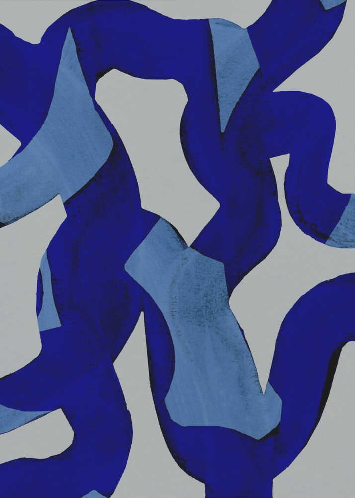 Abstrakte Pinselstriche 65X | Leinwand