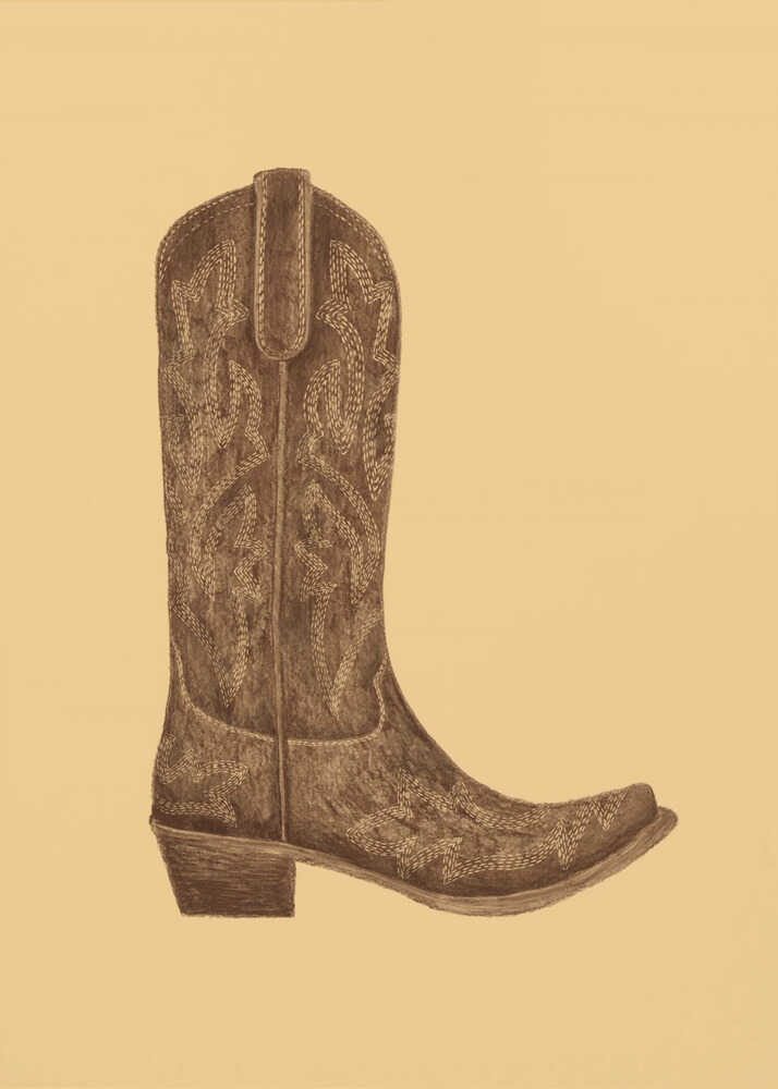 Bottes de cowgirl marron | Affiche