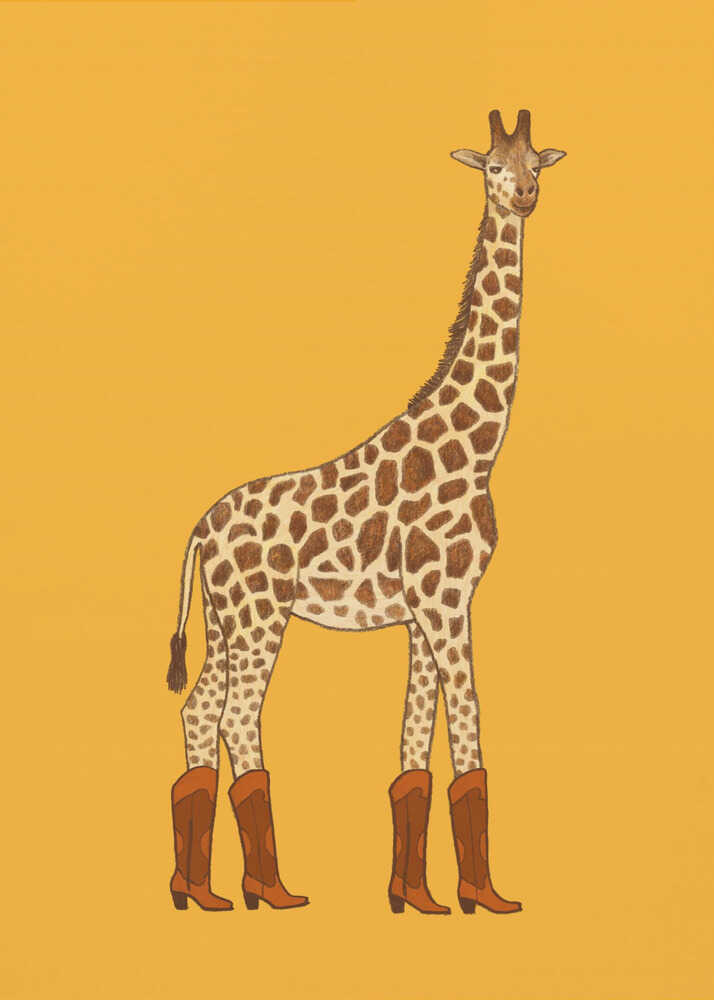 Jolene the Cowgirl Giraffe | Canvas