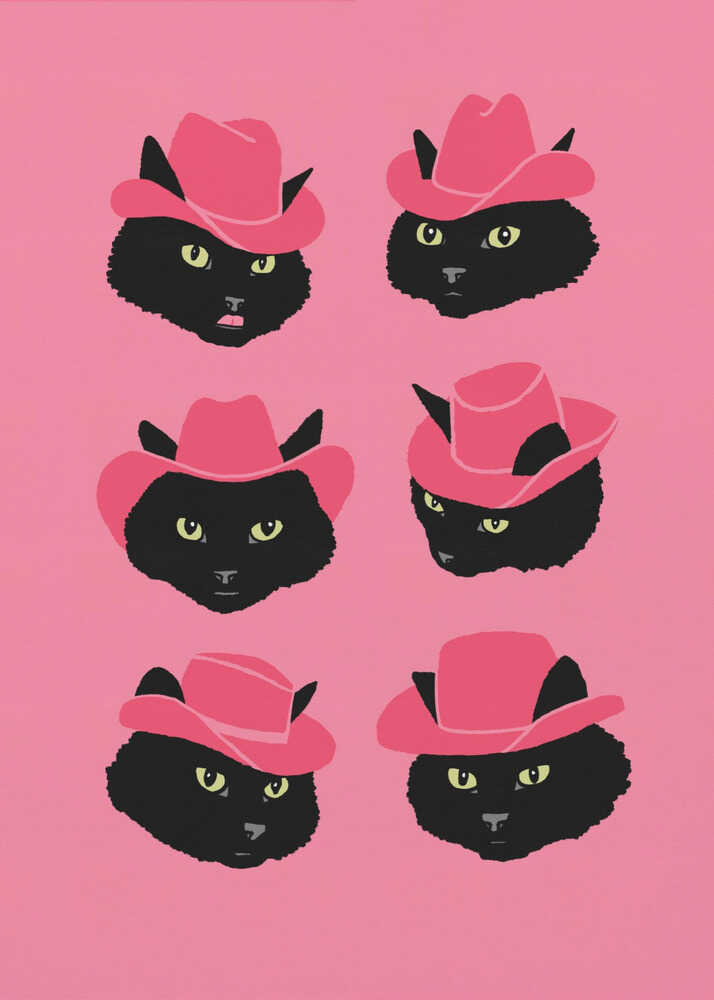 Marcy the Cowgirl Cat | Canvas