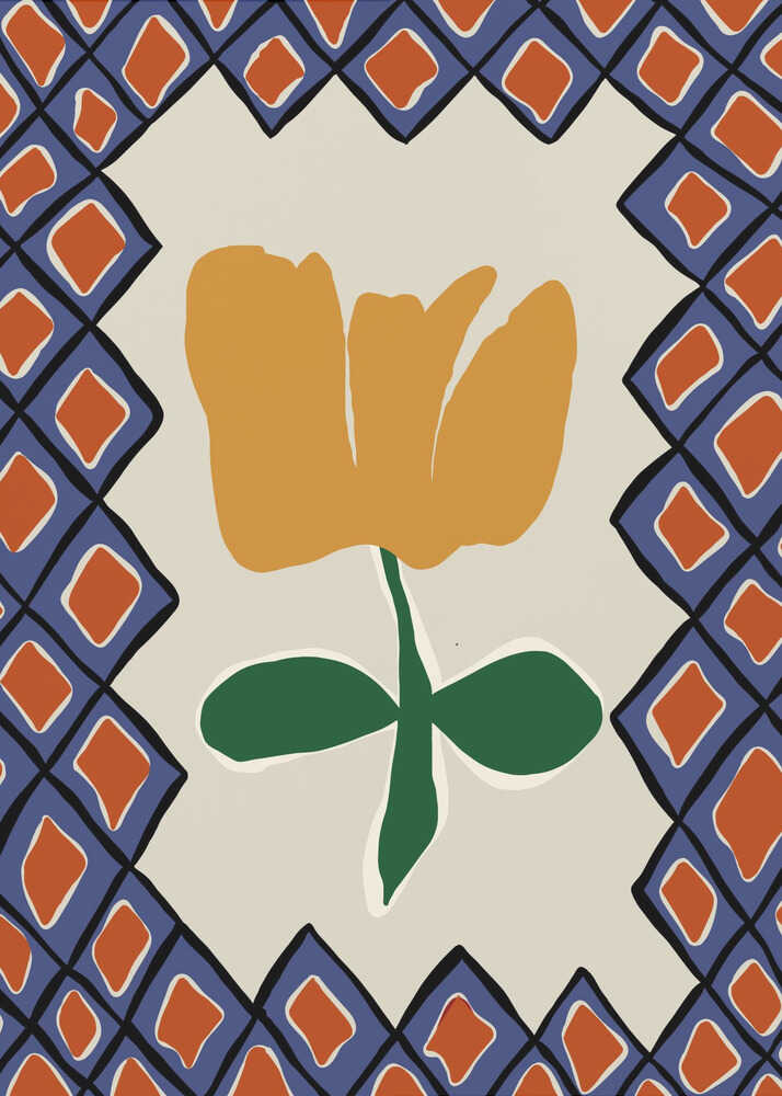 Spielzeit mit Blütenblatt-Karo II | Canvas