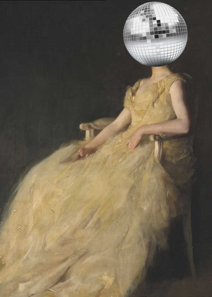 Disco-Kopf-Vintage-Collage | Poster