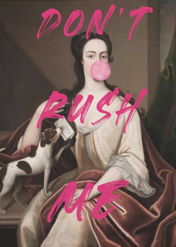 Berühr mich nicht / Veränderte Kaugummi-Kunst | Poster