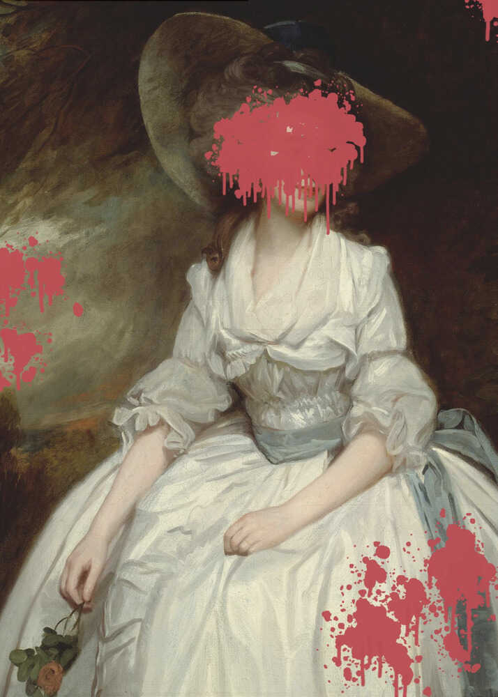 Renaissance Red Splash – Altered Art | Poster