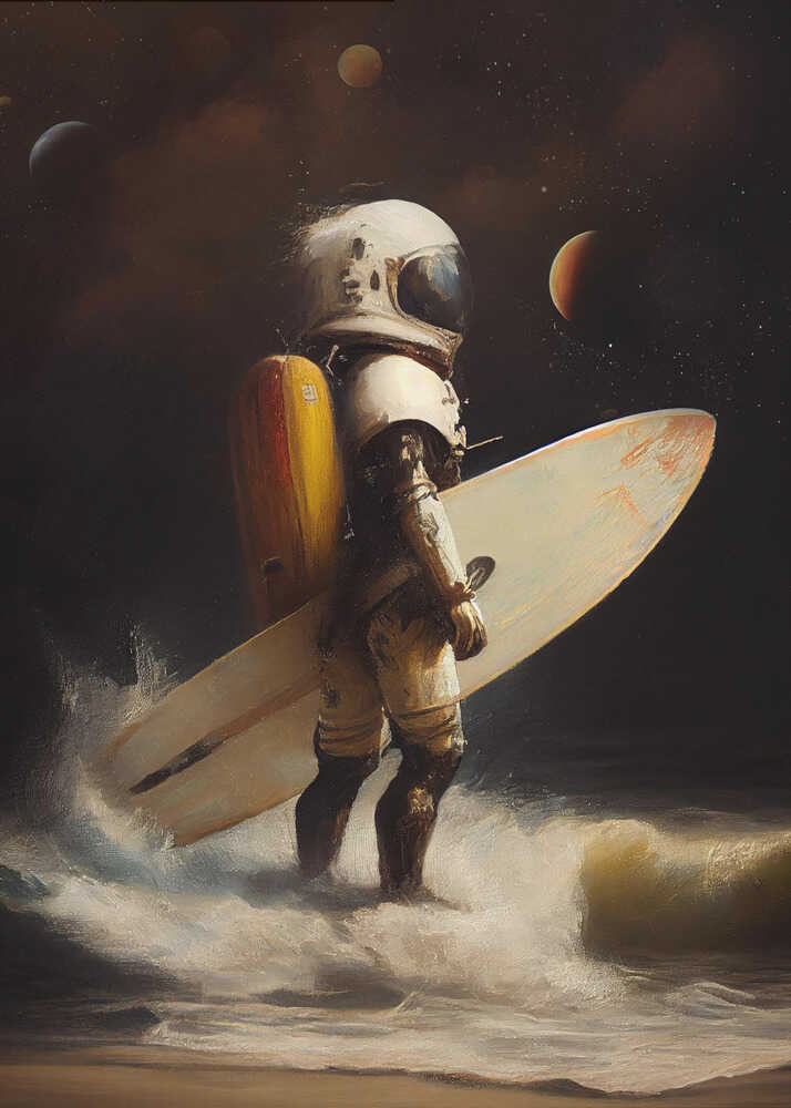 My Space Surfing Day | Poster