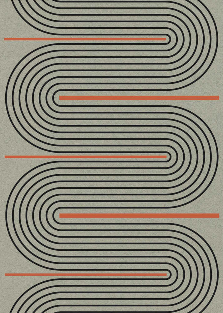 Gebogene Wege | Leinwand