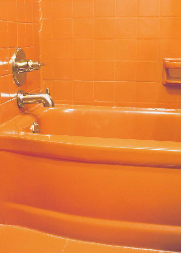Baignoire orange | Toile