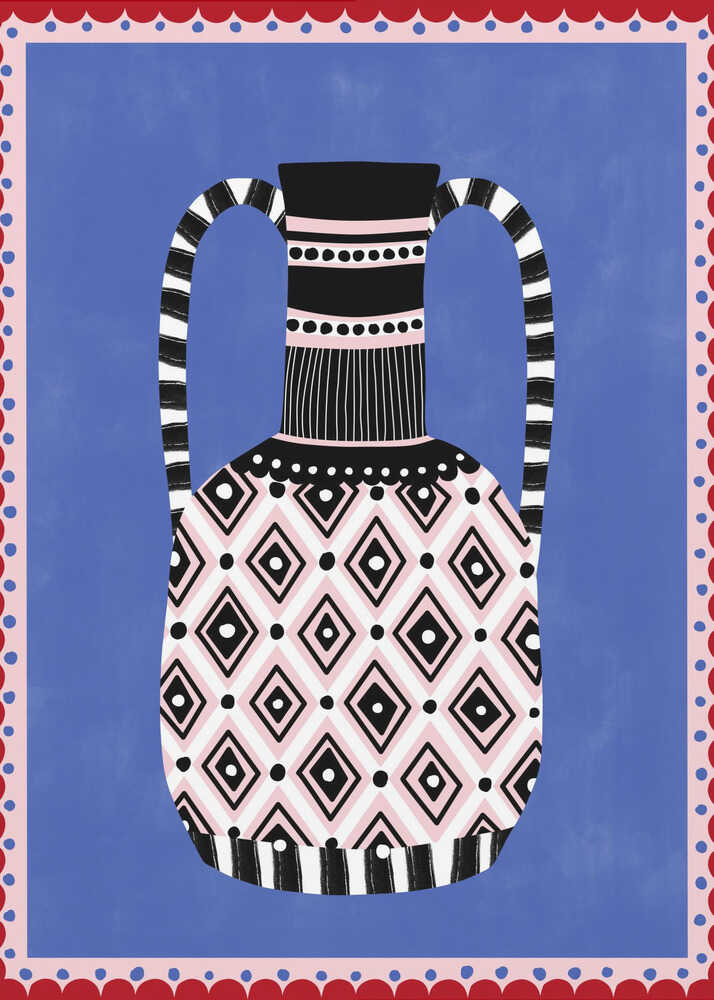 Geometrische Muster und kräftige Farben | Leinwand