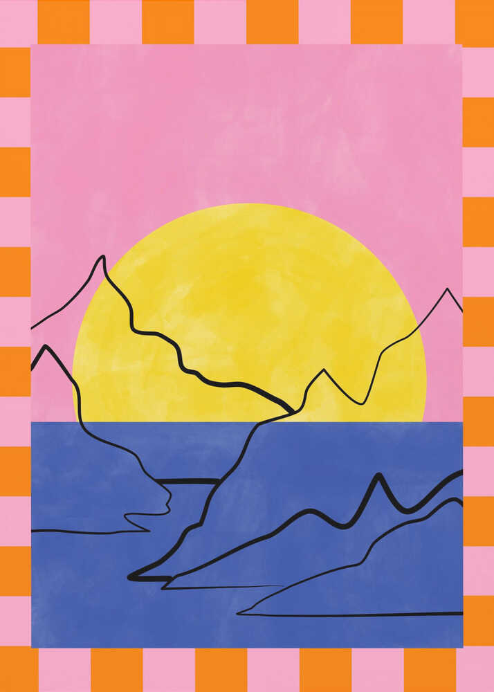 Retro Horizon Glow | Poster