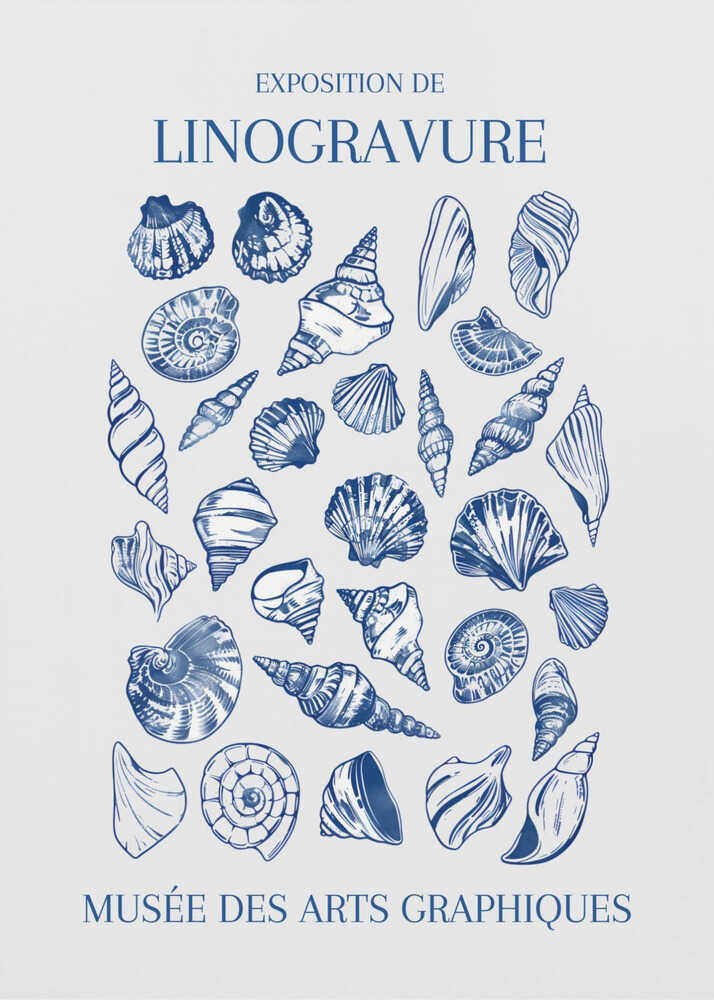 Linoleum-Muschelkunstmarkt | Leinwand