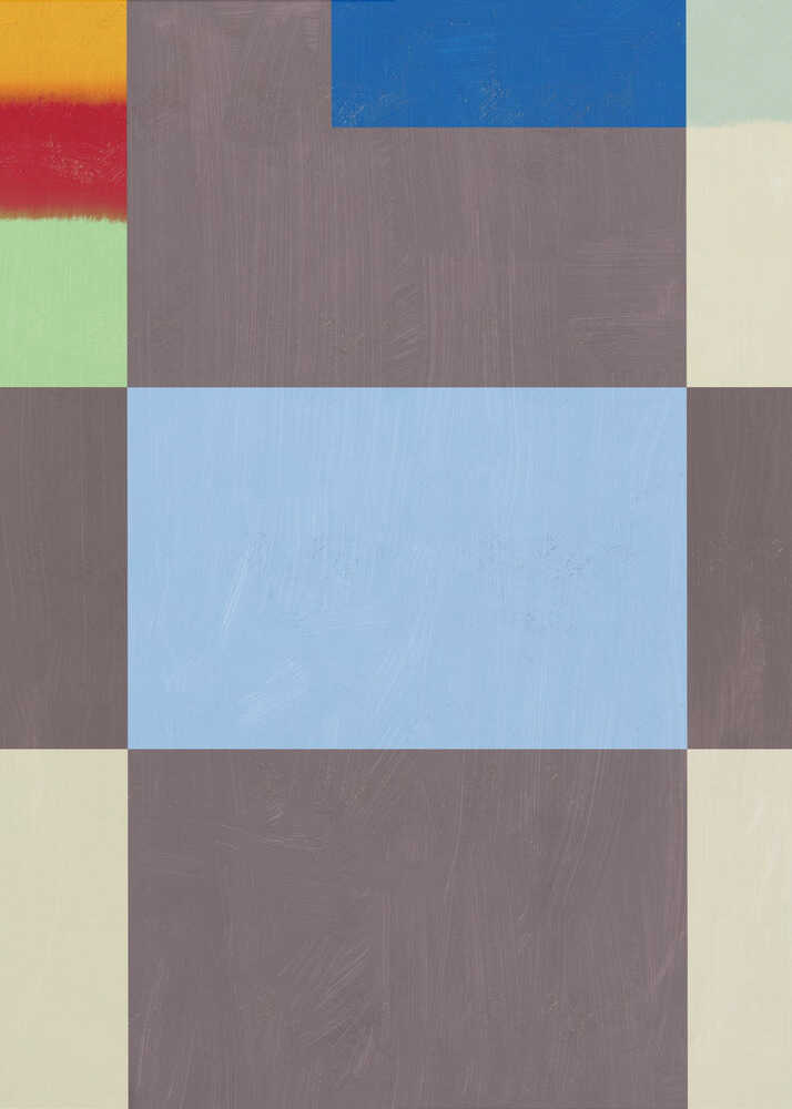 Geometrische Formen in einer gedeckten Graupalette | Leinwand