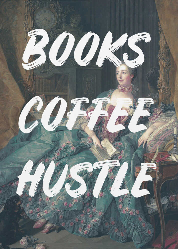 Bookscoffeewhite Ratioiso | Poster