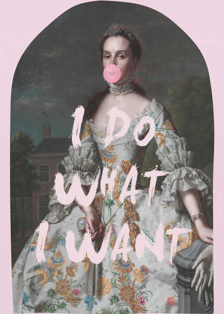 PINK I DO WHAT I WANT MAXIMALIST ART | Poster