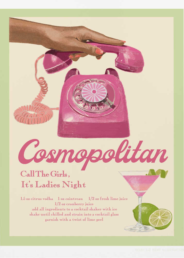 Jlr Cocktails Cosmopolitan | Affiche