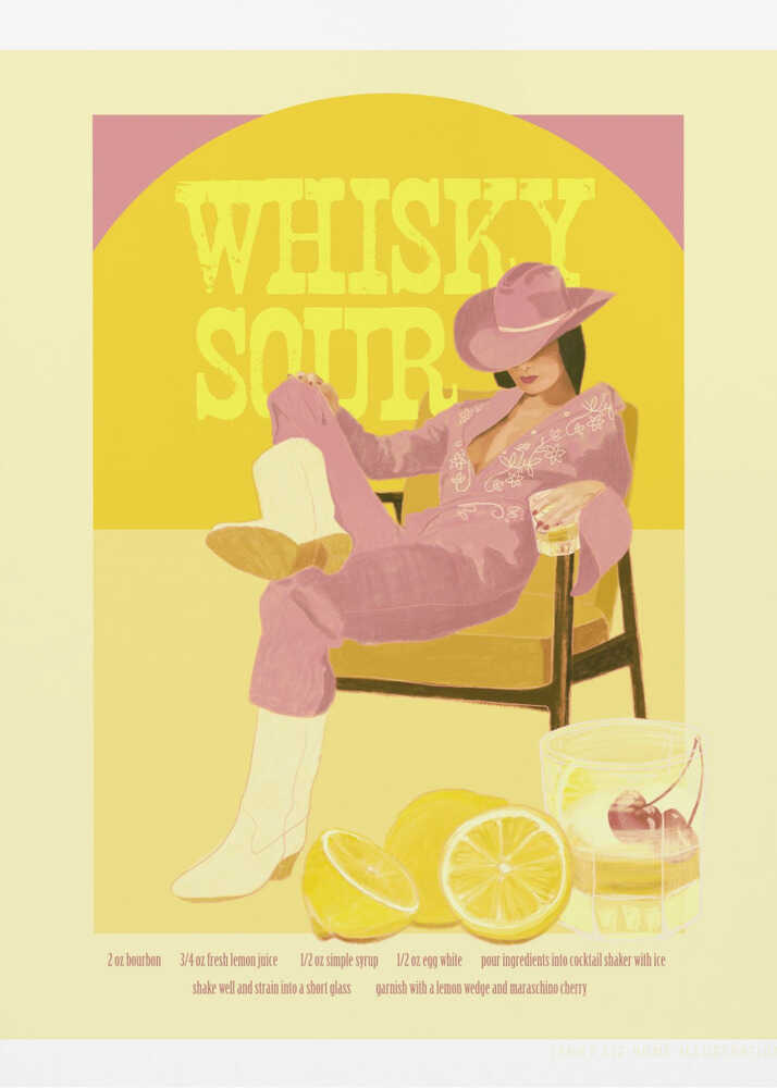 Affiche Jlr Whiskysour Pink