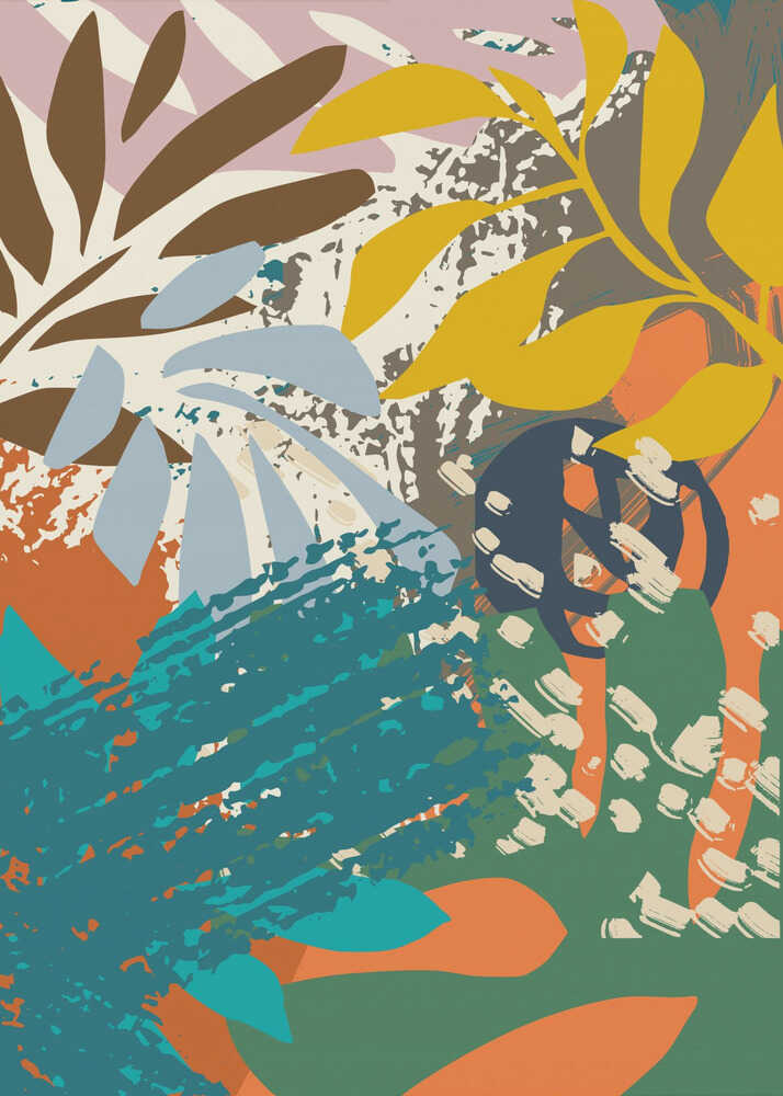 Abstract Leaves Close Up 1 | Poster